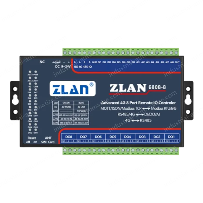 8-channel DI/DO/AI remote IO controller