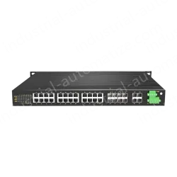 8 Ports Gigabit Combo + 4 Ports Gigabit SFP + 16 Gigabit T(x) Ports Rack-mount Managed Industrial Ethernet Switch