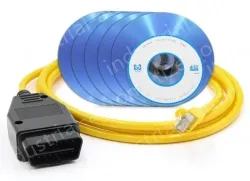 Square with CD E-SYS ENET For ICOM BMW F Series Car Brush Hidden Wire with Full Set CD V50.3