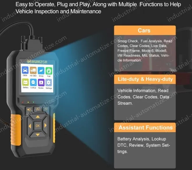 NexzCheck 601 Automotive and Truck OBD Reading Card
