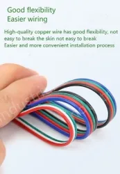 LED light connecting cable 22AWG*10 and (17/0.14TS)