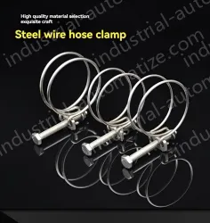 Double steel wire hose clamp 201 material 53-60*3 [wire diameter]