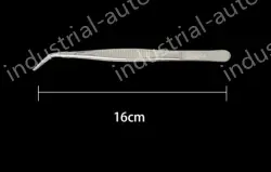 Stainless steel tweezers Curved tip (304 models) 16cm