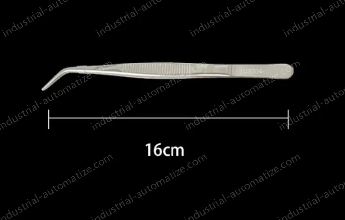 Stainless steel tweezers Curved tip (304 models) 16cm
