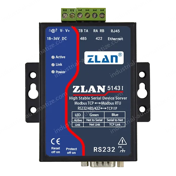 ZLAN5143I Full-isolation Serial Device Server