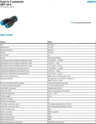 Push-in fitting QSY-10-6(FESTO)