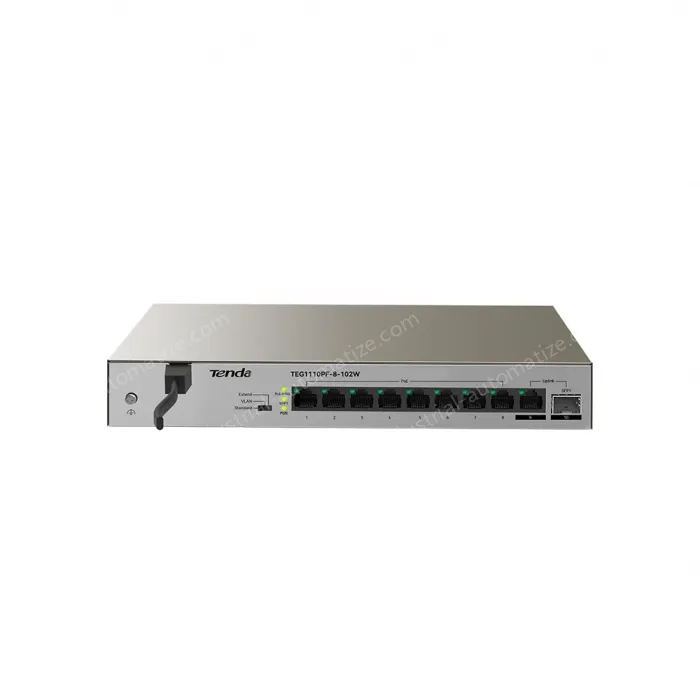 10-port Gigabit photoelectric uplink PoE power supply switch