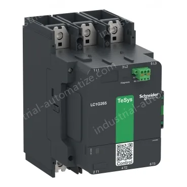LC1G265KUEN Contactor, high power, TeSys Giga, standard version, 3 pole/NO, AC-3 <=440V 265A, 100-250VAC/DC coil