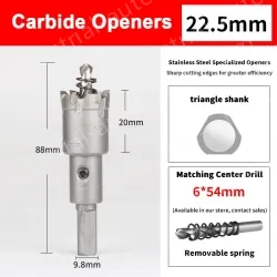 Stainless steel special hole opener 22.5mm