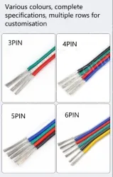 LED light connecting cable 22AWG*4 and (17/0.14TS)