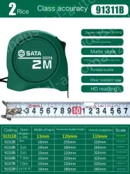 Class 1 accuracy: 2 meters, ruler width, 13mm-91311B