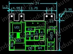 Small, safe isolated, regulated power supply switching power supply module 5V 1A Vertical pins