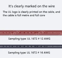 Transformer Cable 8AWG Red