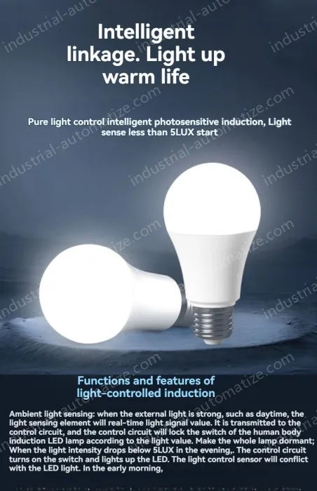 LED photosensitive lamp-12W
