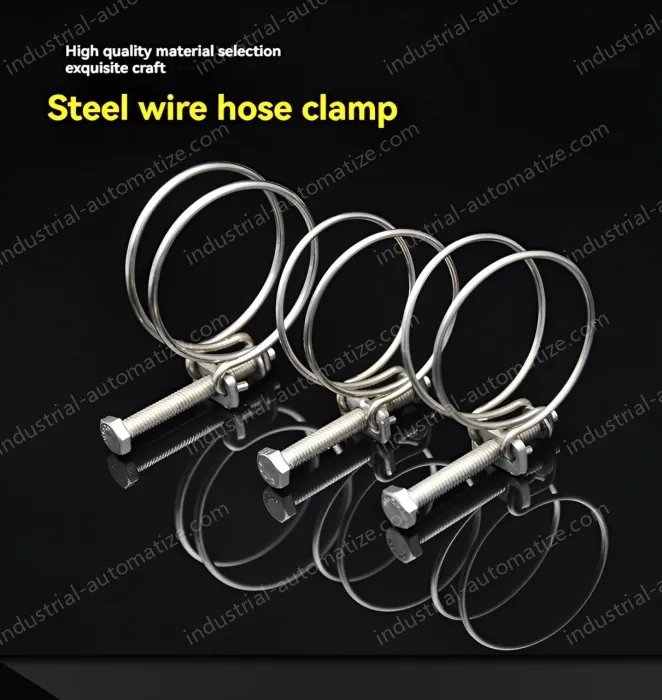 Double steel wire hose clamp 201 material 40-45*3 [wire diameter]