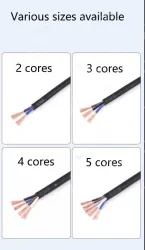 5 core 4 core 2 core sensor cable 20 AWG 2 pole