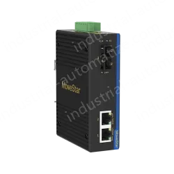 1 Port 100M F(x) + 2 Ports 10/100M T(x) Din Rail Industrial media converter