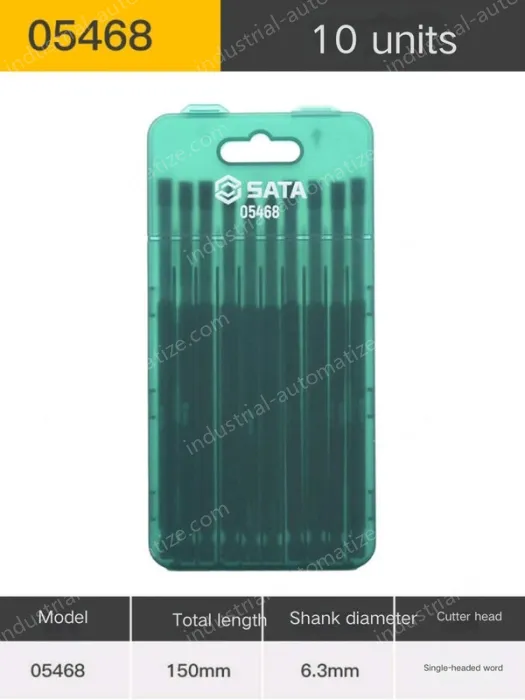 10Pcs single head, slotted 6mm, total length: 150mm-05468