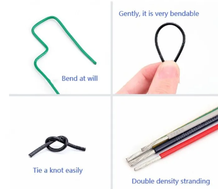 Teflon Wire Cable 22AWG Red 19 cores