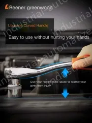 Flagship 72-tooth curved handle auto repair 82-piece set