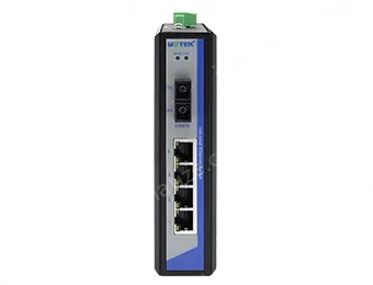 UOTEK 10/100M 1 Fiber 4 RJ-45 Ports Industrial Switch