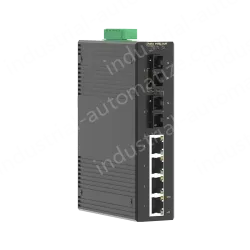 2 Ports 100M F(x) + 4 Ports 10/100M T(x) Din-Rail Unmanaged Industrial Ethernet Switch
