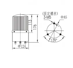 Small warning lightsLTE-5121J DC24V Red