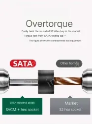 Short flat head hex wrench 2.5mm 82306