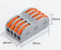 Quick terminal blocks-SPL-4 quadruple in and quad out