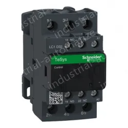 LC1D32M7 IEC contactor, TeSys Deca, nonreversing, 32A, 20HP at 480VAC, up to 100kA SCCR, 3 phase, 3 NO, 220VAC 50/60Hz coil, open