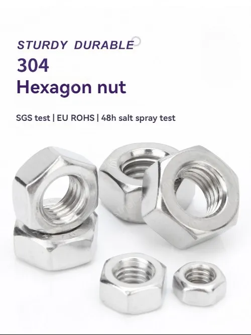 External hexagon nut 201 stainless steel-M20