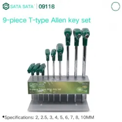 09118/9 pcs set - flat head