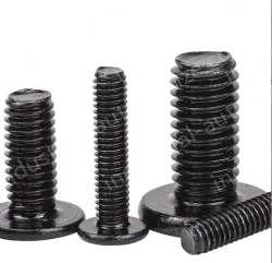 Carbon steel thin head screws M6*16*12