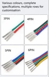 LED light connecting cable 24AWG*5 and (11/0.12TS)