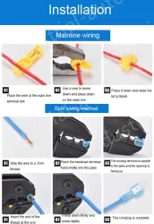 T3 yellow 2-4 square cord-T-type no-break wire terminal