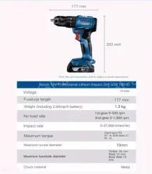 GSB 185-LI dual electric + 15 pcs