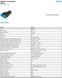 Push-in fitting QSY-6(FESTO)