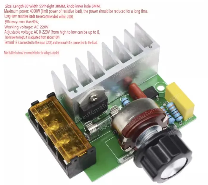 220V high-power thyristor electronic voltage regulator Maximum power: 4000W Without enclosure