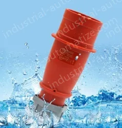 3 pole 16A concealed straight chassis connector TYP 1366