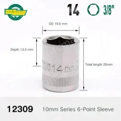 CALC-14mm-10mm series 3/8-12309