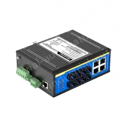[100 Gigabit 4 Optical 4 Electrical] Ring Network Management Industrial Switch