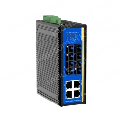 [100 Gigabit 4 Optical 4 Electrical] Ring Network Management Industrial Switch