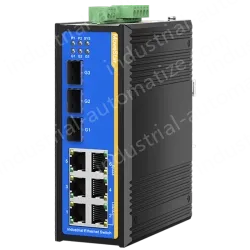 [3 Gigabit + 6 Gigabit Battery] ring network management industrial switch