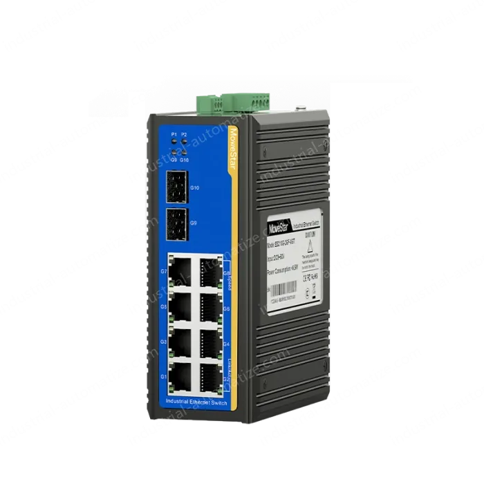 2 Ports Gigabit SFP + 8 Ports Gigabit RJ45 Din-Rail Unmanaged Industrial Ethernet Switch