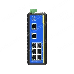 8 Ports 10/100M T(x) Din-Rail Managed Industrial Ethernet Switch