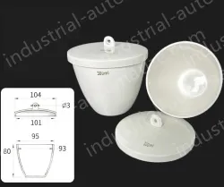 Ceramic crucibles 200ml+ lid