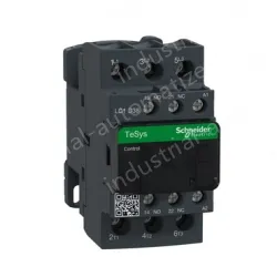 LC1D18B7C TeSys Deca Contactor, 3 Pole (3NO), AC-3/AC-3e, <=440V, 18A, 24VAC, Screw Terminal