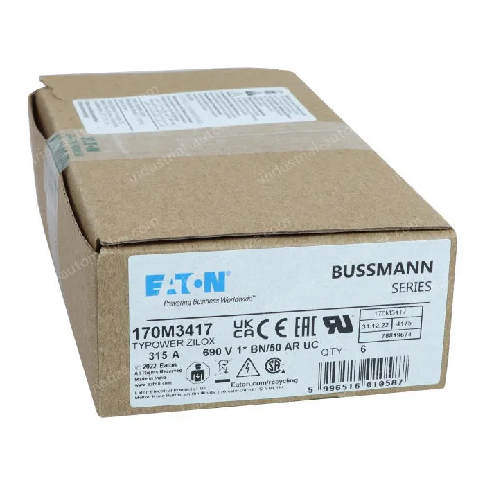 Eaton 170M3417 20A 600VAC 20KA