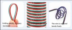 LED light connecting cable 22AWG*10 and (17/0.14TS)