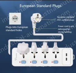 European standard split-control 5 jack